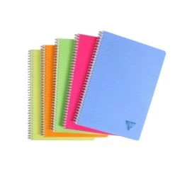 CLAIREFONTAINE 1 Cahier "Linicolor" 21x29,7 - 180 Pages - Ligné + Marge - Couleur Aléatoire