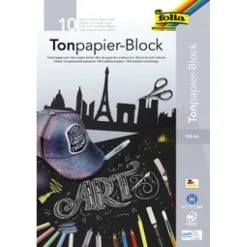 Bloc à Dessin - 130 G./m² - A3 - Noir - Folia