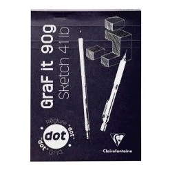 CLAIREFONTAINE Bloc à Dessin Et Croquis Graf'It Dot A5 - 90 Gr - 160 Feuilles