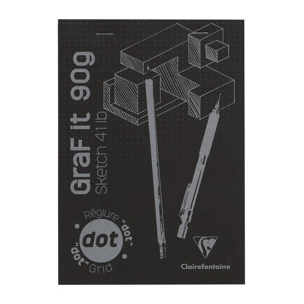 CLAIREFONTAINE Bloc à Dessin Et Croquis Graf'It Dot A5 - 90 Gr - 160 Feuilles 3 CLAIREFONTAINE Bloc à Dessin Et Croquis Graf'It Dot A5 - 90 Gr - 160 Feuilles