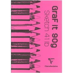 CLAIREFONTAINE Bloc à Dessin Et Croquis Graf'it Uni 90 G - A3 - 160 Pages