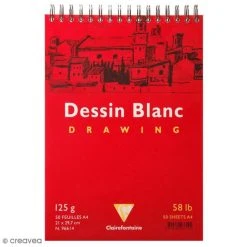 CLAIREFONTAINE Bloc à Dessin Sketch Et Croquis A4 - 125 Gr - 50 Feuilles
