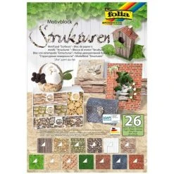 FOLIA Bloc à Motifs "Structures" - 240 X 340 Mm