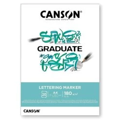 Bloc Canson Graduate - Lettering Marker - A4 - 180 G - 20 Feuilles
