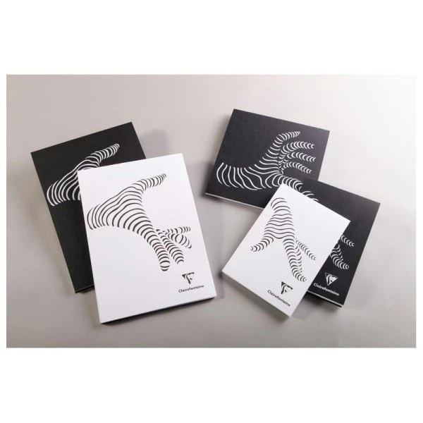 CLAIREFONTAINE Bloc Collé A5 14,8x21cm 50f 90g Trophée Création 3e éd Blanc/noir 4 CLAIREFONTAINE Bloc Collé A5 14,8x21cm 50f 90g Trophée Création 3e éd Blanc/noir – Image 2