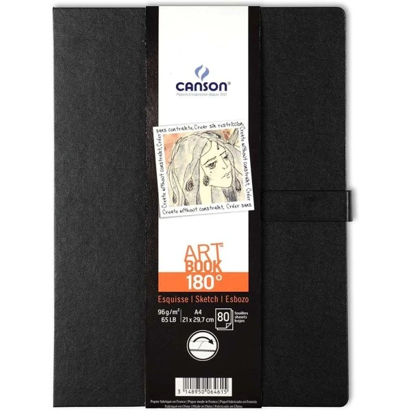 Canson Bloc Croquis "Artbook 180 Degrés", 210 X 297 Mm, 96 G./m² 3 Canson Bloc Croquis "Artbook 180 Degrés", 210 X 297 Mm, 96 G./m²