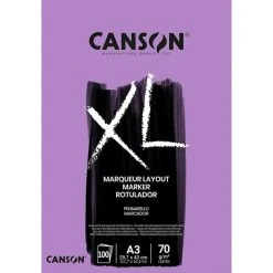 Canson Bloc Croquis Et études "XL Marker", A3, 70 G/m² - Blanc