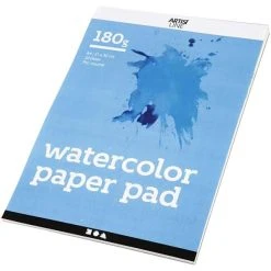 Creativ Company Bloc De Papier Aquarelle - A4 21 X 29,7 Cm - 20 Feuilles