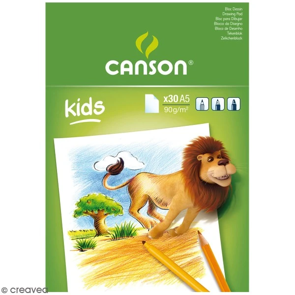 Bloc Dessin Canson Kids - A5 - 30 Feuilles 3 Bloc Dessin Canson Kids - A5 - 30 Feuilles