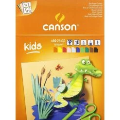 Canson Bloc Papier Couleur, 240 X 320 Mm, 185 G/m² - Assorti