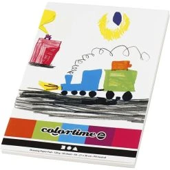 Creativ Company Bloc Papier De Dessin Blanc - A4 21 X 29,7 Cm - 50 Feuilles