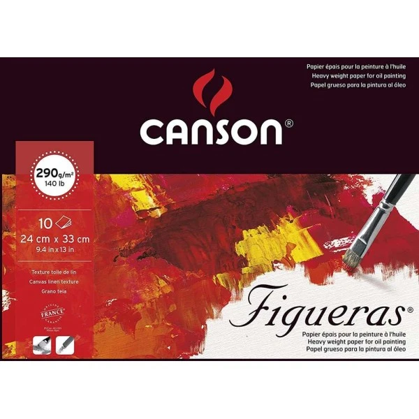 Canson Bloc Papier Dessin "Figueras" 330x240mm, 290 G/m² - Blanc