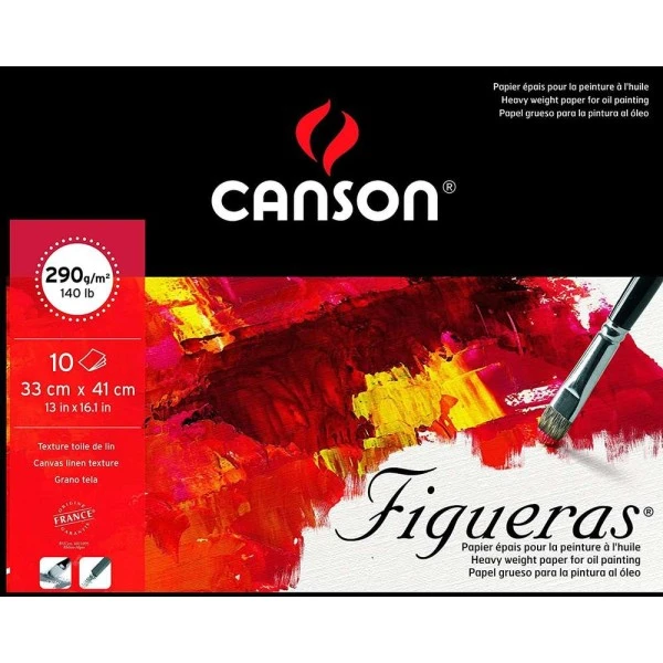 Bloc Papier Dessin "Figueras" 410x330mm 290 G/m² - Blanc - Canson