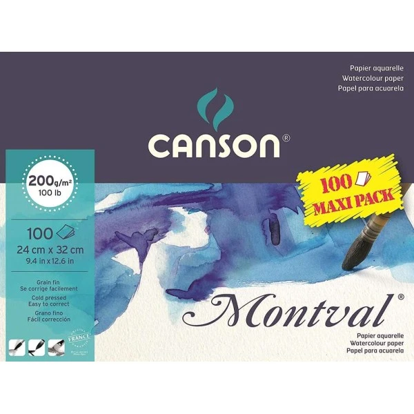 Bloc Papier Dessin "Montval", 240 X 320 Mm, 200 G/m² - Canson