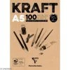 CLAIREFONTAINE Bloc Papier Kraft - A5 - 90 G - 100 Feuilles 2 CLAIREFONTAINE Bloc Papier Kraft - A5 - 90 G - 100 Feuilles -Canson Boutique bloc papier kraft a5 90 g 100 feuilles p