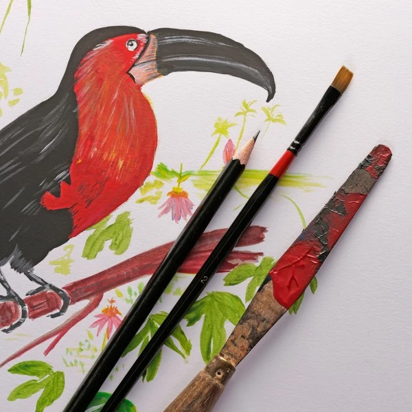 CLAIREFONTAINE Bloc Papier Multi-techniques Paint'On A3 250 G - Blanc - 40 Feuilles – Image 2