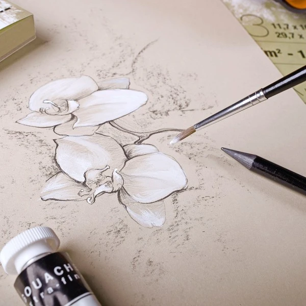 CLAIREFONTAINE Bloc Papier Multi-techniques Paint'On A4 250 G - Naturel - 30 Feuilles 4 CLAIREFONTAINE Bloc Papier Multi-techniques Paint'On A4 250 G - Naturel - 30 Feuilles – Image 2