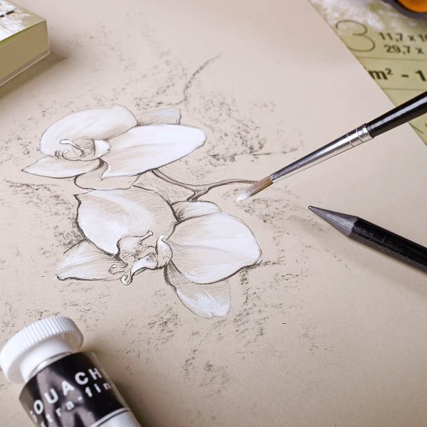 CLAIREFONTAINE Bloc Papier Multi-techniques Paint'On A5 250 G - Naturel - 30 Feuilles 4 CLAIREFONTAINE Bloc Papier Multi-techniques Paint'On A5 250 G - Naturel - 30 Feuilles – Image 2