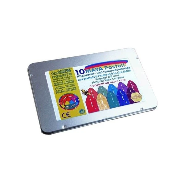 ÖkoNORM Boîte De 10 Pastels à Base De Cire Et D'huile - Maya 3 ÖkoNORM Boîte De 10 Pastels à Base De Cire Et D'huile - Maya