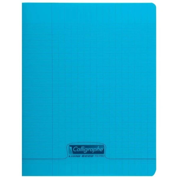 Cahier 17 X 22 Cm - 48 Pages - Séyès - Bleu - Calligraphe