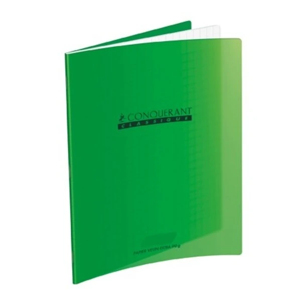 Conquérant Classique Cahier 17x22 - 32 Pages - Séyès - Polypro Vert 3 Conquérant Classique Cahier 17x22 - 32 Pages - Séyès - Polypro Vert