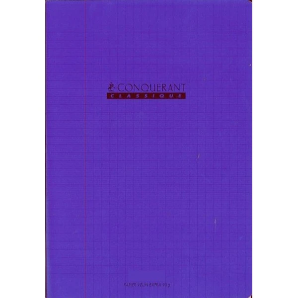 Conquérant Classique Cahier 17x22 - 32 Pages - Séyès - Polypro Violet