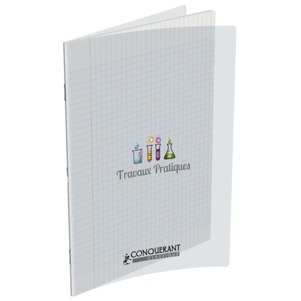 Conquérant Cahier 21 X 29,7 - 96 Pages - Travaux Pratiques - Polypro Incolore 3 Conquérant Cahier 21 X 29,7 - 96 Pages - Travaux Pratiques - Polypro Incolore