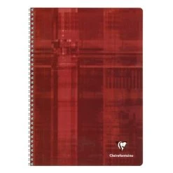 Cahier 21x29,7 - 180 Pages - Ligné 8mm + Marge - Clairefontaine