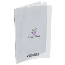 Conquérant Cahier 24 X 32 - 48 Pages - Poésie Et Chant - Polypro Incolore