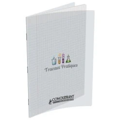 Conquérant Cahier 24 X 32 - 96 Pages - Travaux Pratiques - Polypro Incolore