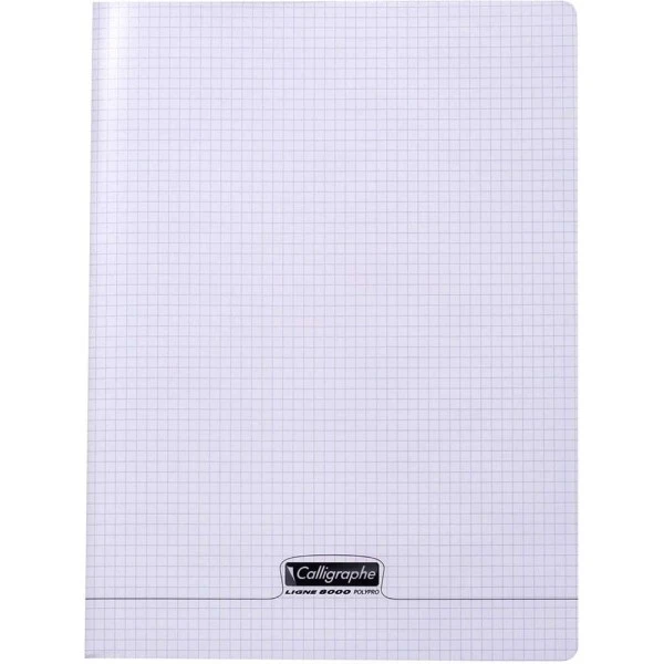 Cahier 24 X 32 Cm - 96 Pages - 5x5 - Incolore - Calligraphe 3 Cahier 24 X 32 Cm - 96 Pages - 5x5 - Incolore - Calligraphe