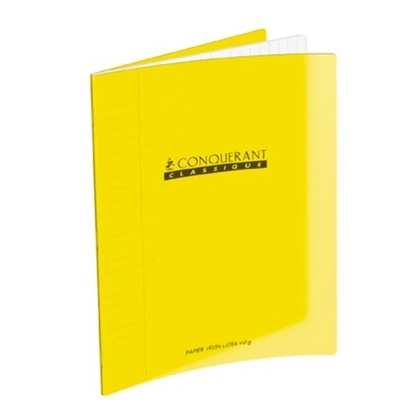 Conquérant Classique Cahier 24x32 - 48 Pages - Séyès - Polypro Jaune 3 Conquérant Classique Cahier 24x32 - 48 Pages - Séyès - Polypro Jaune