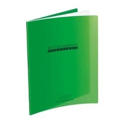 Conquérant Classique Cahier 24x32 - 48 Pages - Séyès - Polypro Vert