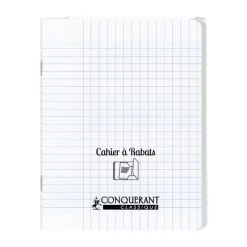 Conquérant Classique Cahier à Rabats 17x22 - 96 Pages - Séyès - Polypro Incolore