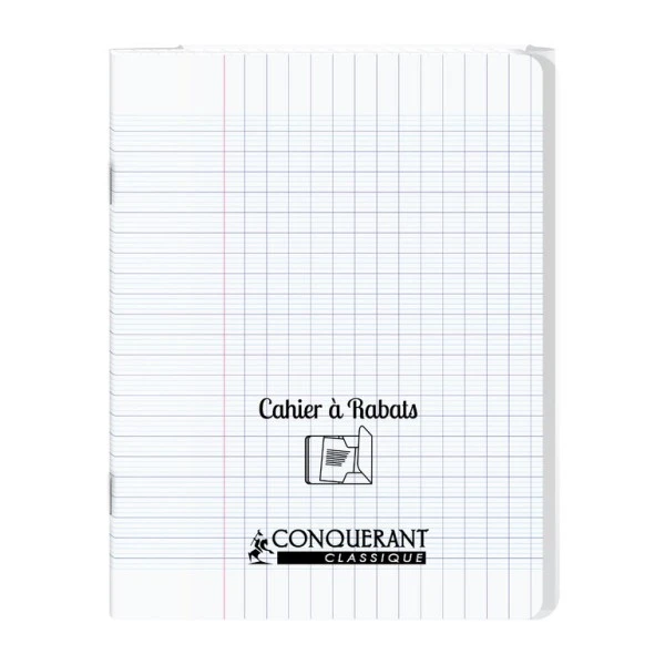 Conquérant Classique Cahier à Rabats 17x22 - 96 Pages - Séyès - Polypro Incolore 3 Conquérant Classique Cahier à Rabats 17x22 - 96 Pages - Séyès - Polypro Incolore