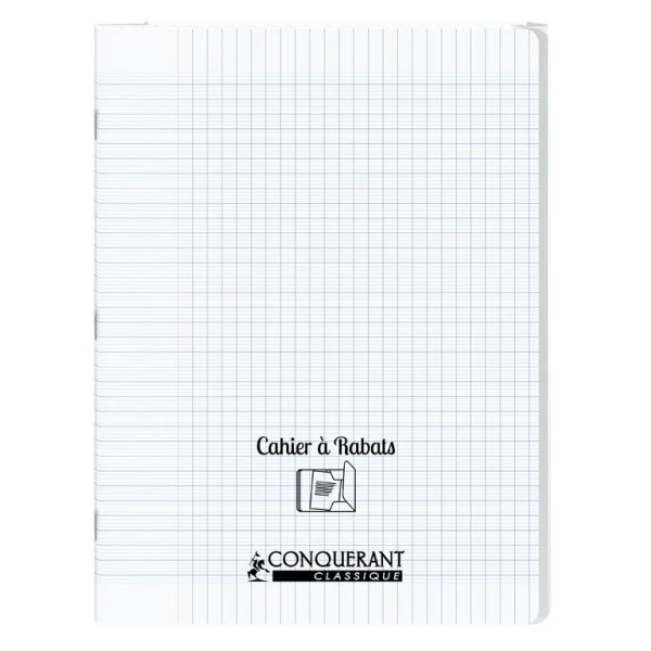 Conquérant Classique Cahier à Rabats 24x32 - 48 Pages - Séyès - Polypro Incolore 3 Conquérant Classique Cahier à Rabats 24x32 - 48 Pages - Séyès - Polypro Incolore