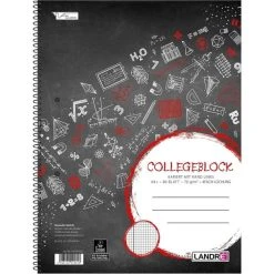 Oxford Cahier à Spirales "college" - 160 Pages - A4 - 5x5 + M - Landré