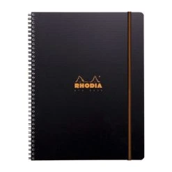 Cahier à Spirales Pro Book A4+ - 160 Pages - 5x5 - Noir - Rhodia