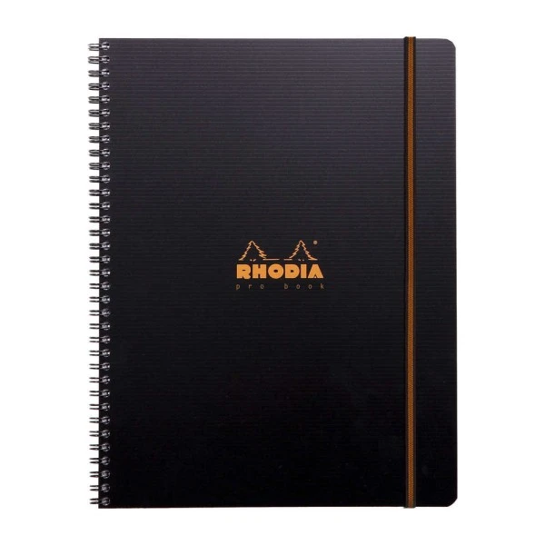 Cahier à Spirales Pro Book A4+ - 160 Pages - 5x5 - Noir - Rhodia 3 Cahier à Spirales Pro Book A4+ - 160 Pages - 5x5 - Noir - Rhodia