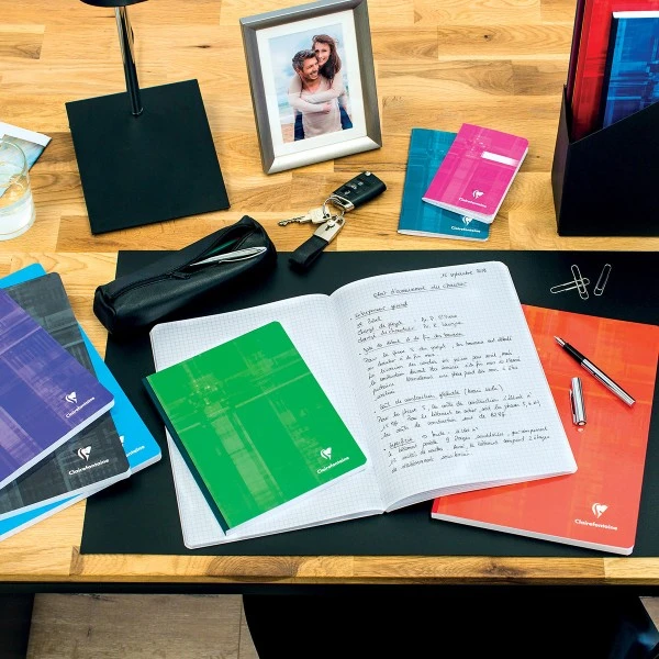 CLAIREFONTAINE Cahier Broché 24 X 32 Cm - Bleu - 192 Pages 4 CLAIREFONTAINE Cahier Broché 24 X 32 Cm - Bleu - 192 Pages – Image 2
