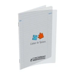 Conquérant Classique Cahier De Liaison - 17x22 - 48 Pages - Polypro Transparent