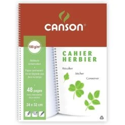 Cahier Herbier, 240 X 320 Mm, 48 Pages - Canson