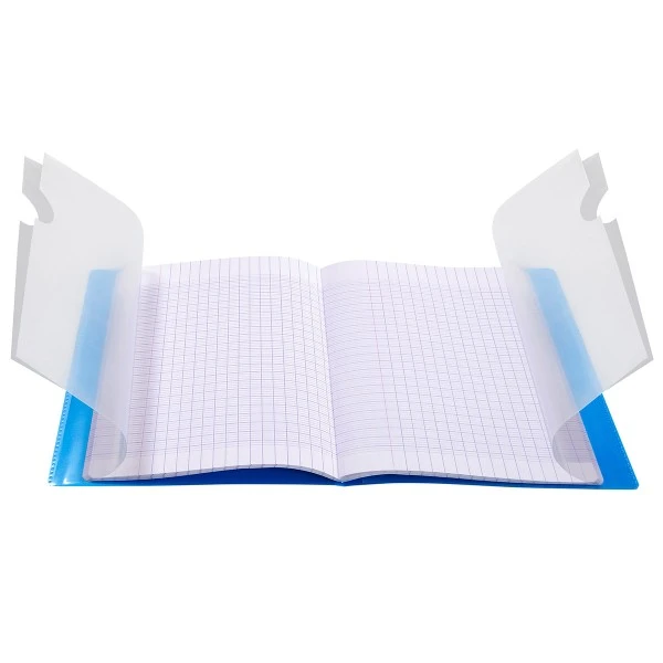 CLAIREFONTAINE Cahier Koverbook Grands-carreaux Avec Protège-cahier Intégré - 24 X 32 Cm - 96 Pages – Image 2