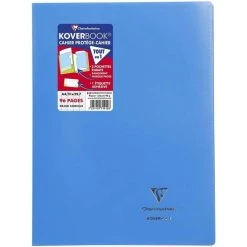 CLAIREFONTAINE Cahier "Koverbook" - Polypro - 21x29,7 - 96 Pages - Séyès - Bleu