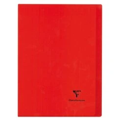 CLAIREFONTAINE Cahier "Koverbook" - Polypro - 24x32 - 96 Pages - Séyès - Rouge