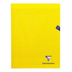 CLAIREFONTAINE Cahier "Mimesys" - Polypro - 24x32 - 140 Pages - Séyès - Jaune