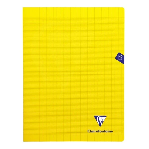 CLAIREFONTAINE Cahier "Mimesys" - Polypro - 24x32 - 140 Pages - Séyès - Jaune 3 CLAIREFONTAINE Cahier "Mimesys" - Polypro - 24x32 - 140 Pages - Séyès - Jaune