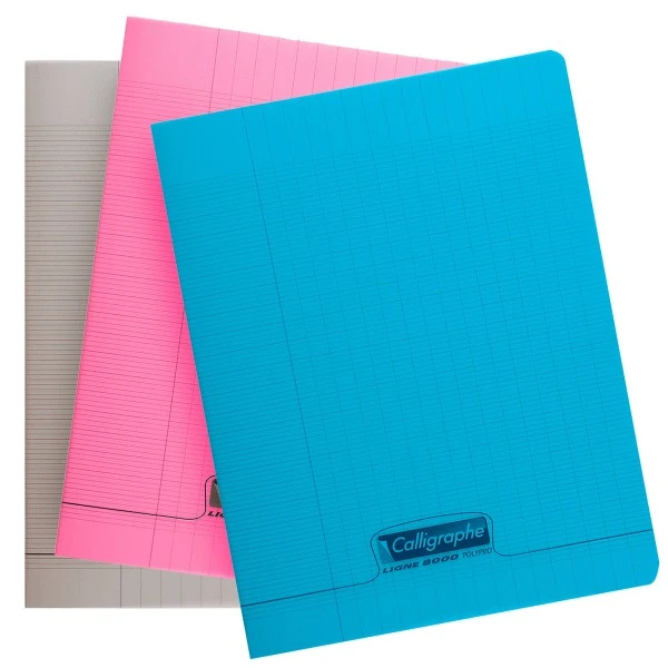 CLAIREFONTAINE Cahier Piqué 17 X 22 Cm - Grands Carreaux - 96 Pages - Plusieurs Coloris Disponibles 3 CLAIREFONTAINE Cahier Piqué 17 X 22 Cm - Grands Carreaux - 96 Pages - Plusieurs Coloris Disponibles
