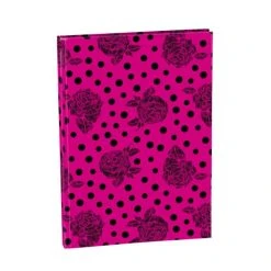 CLAIREFONTAINE Cahier Rembordé Rigide "Chantal Thomass" - Rose Et Noir