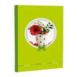 CLAIREFONTAINE Cahier Rembordé "Rosalie" - Gerbera